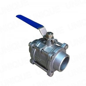 3PCS Stainless Steel Socket Weld Ball Valve